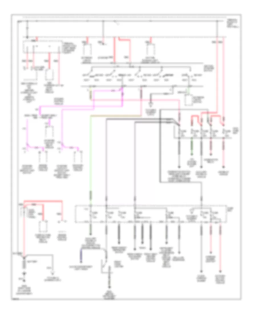 Power Distribution Wiring Diagram 1 of 2 for Mercedes Benz C220 1994