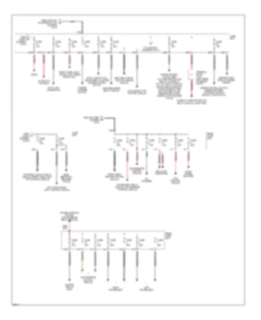 Power Distribution Wiring Diagram 2 of 2 for Mercedes Benz C220 1994
