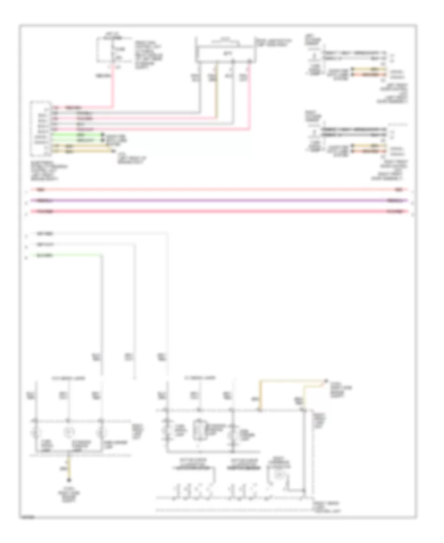 Exterior Lamps Wiring Diagram 2 of 3 for Mercedes Benz GLK350 2012