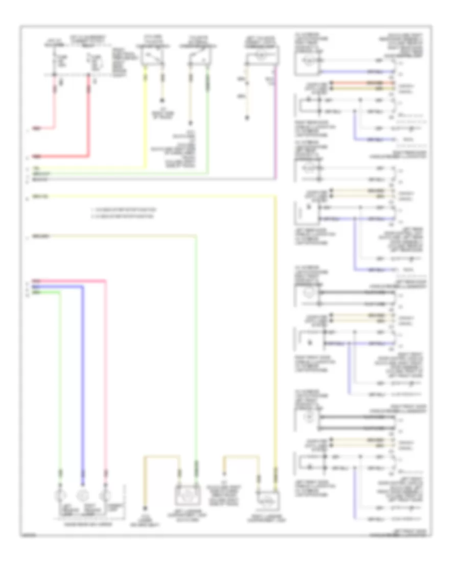 Courtesy Lamps Wiring Diagram (2 of 2) for Mercedes-Benz GLK350 2012