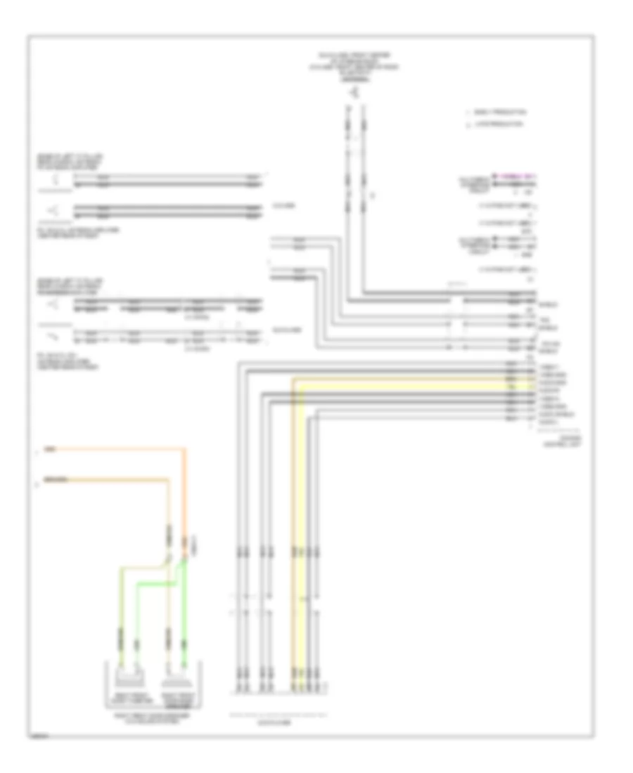 COMAND Actuation Wiring Diagram 3 of 3 for Mercedes Benz GLK350 2012