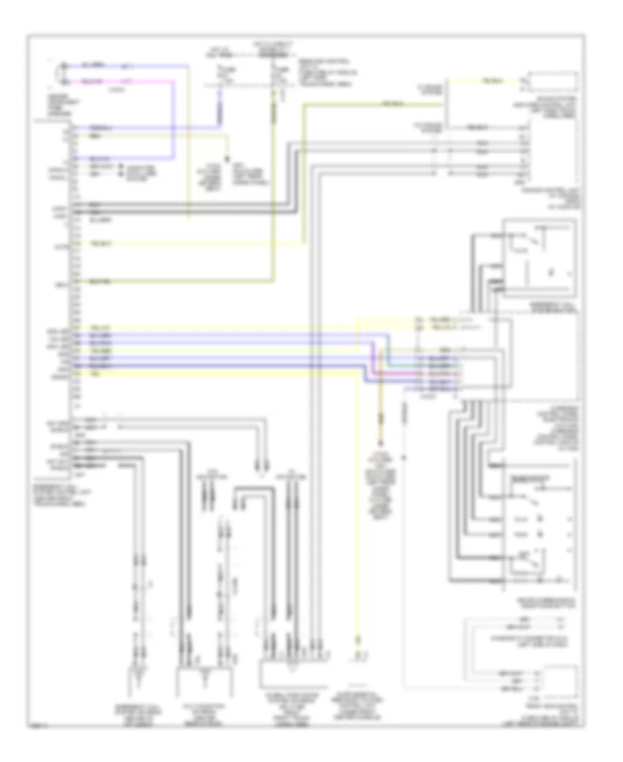 Emergency Call Wiring Diagram for Mercedes Benz GLK350 2012