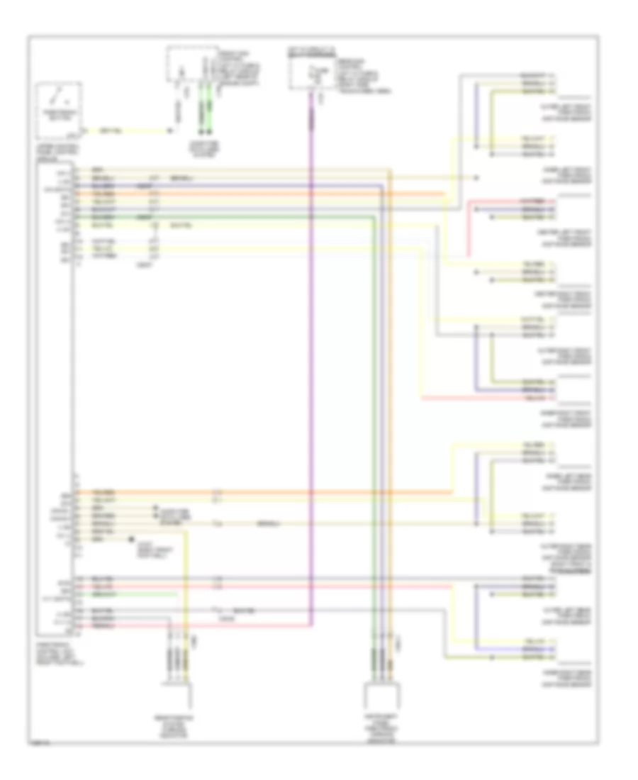 Parktronic Wiring Diagram for Mercedes-Benz GLK350 2012