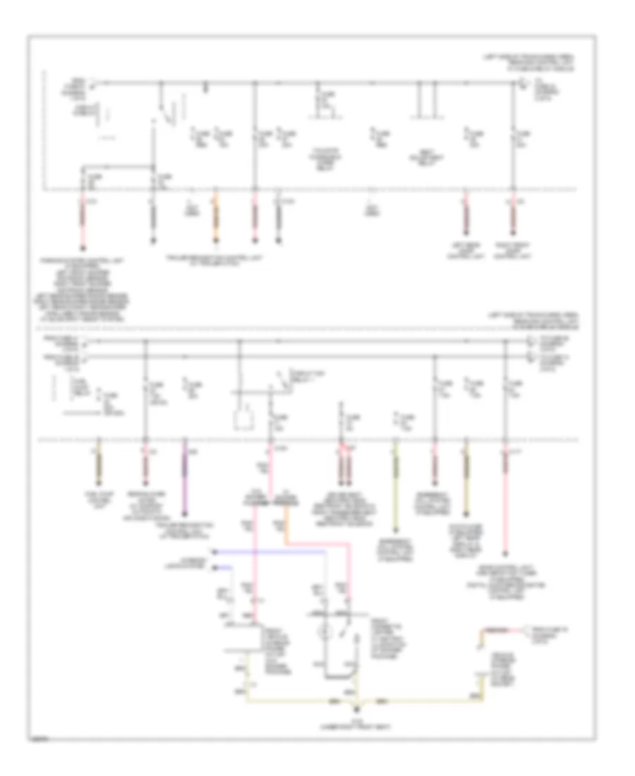 Power Distribution Wiring Diagram 2 of 5 for Mercedes Benz GLK350 2012