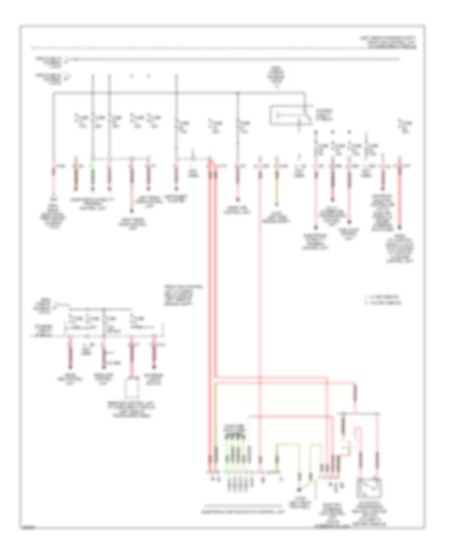 Power Distribution Wiring Diagram 5 of 5 for Mercedes Benz GLK350 2012