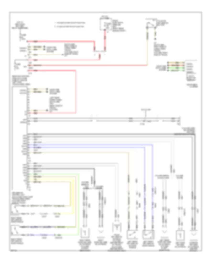 Keyless Go System Wiring Diagram for Mercedes-Benz GLK350 2012