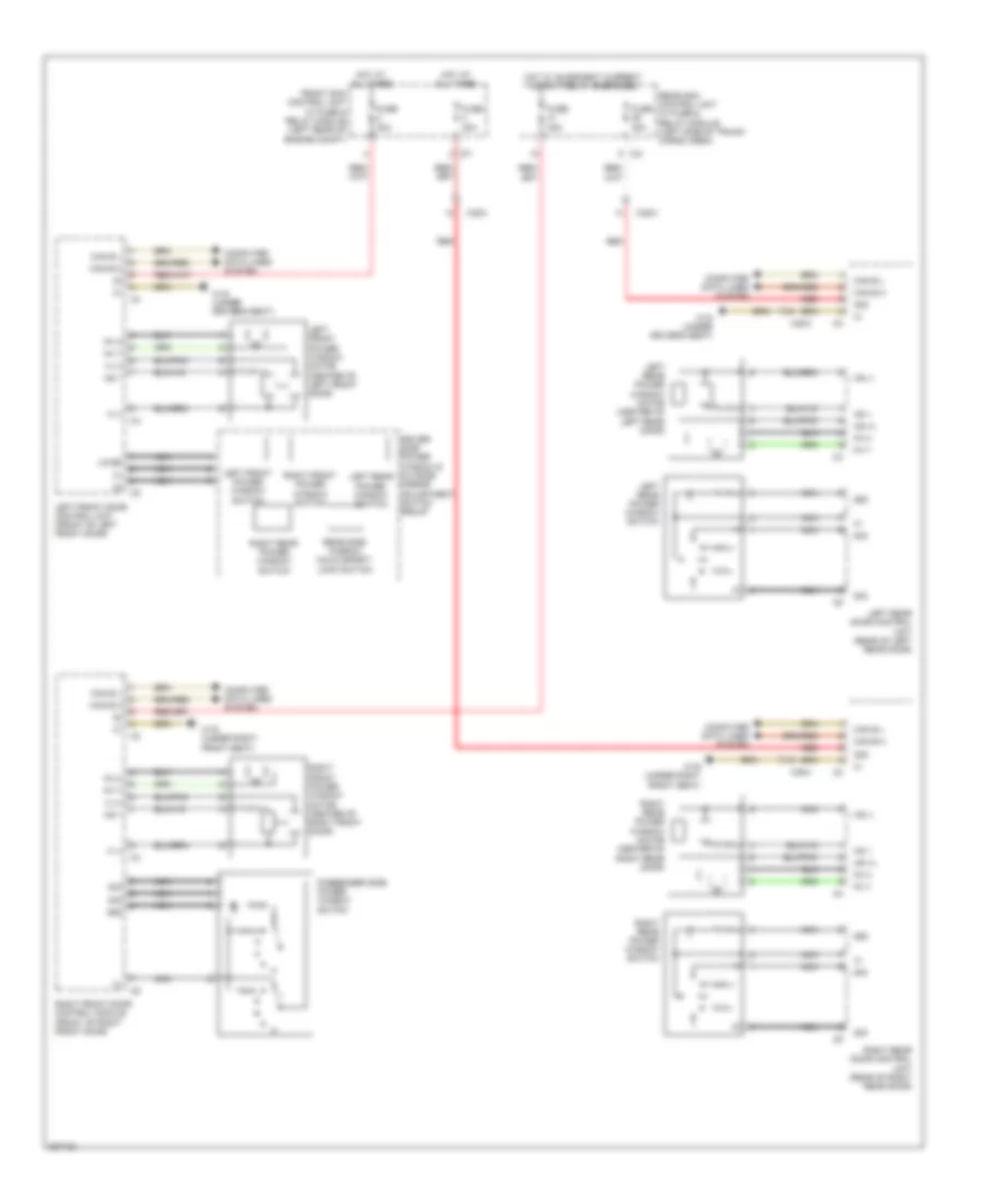 Power Windows Wiring Diagram for Mercedes Benz GLK350 2012
