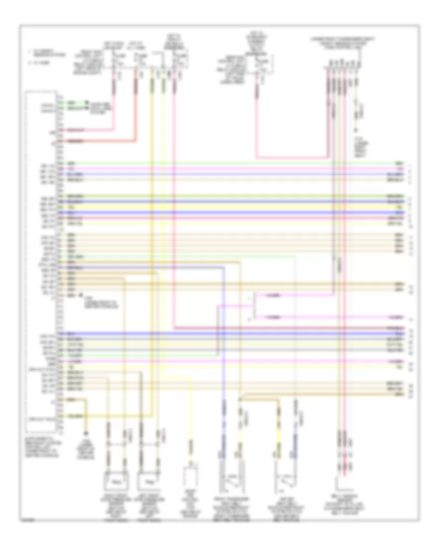 Supplemental Restraint Wiring Diagram (1 of 3) for Mercedes-Benz GLK350 2012