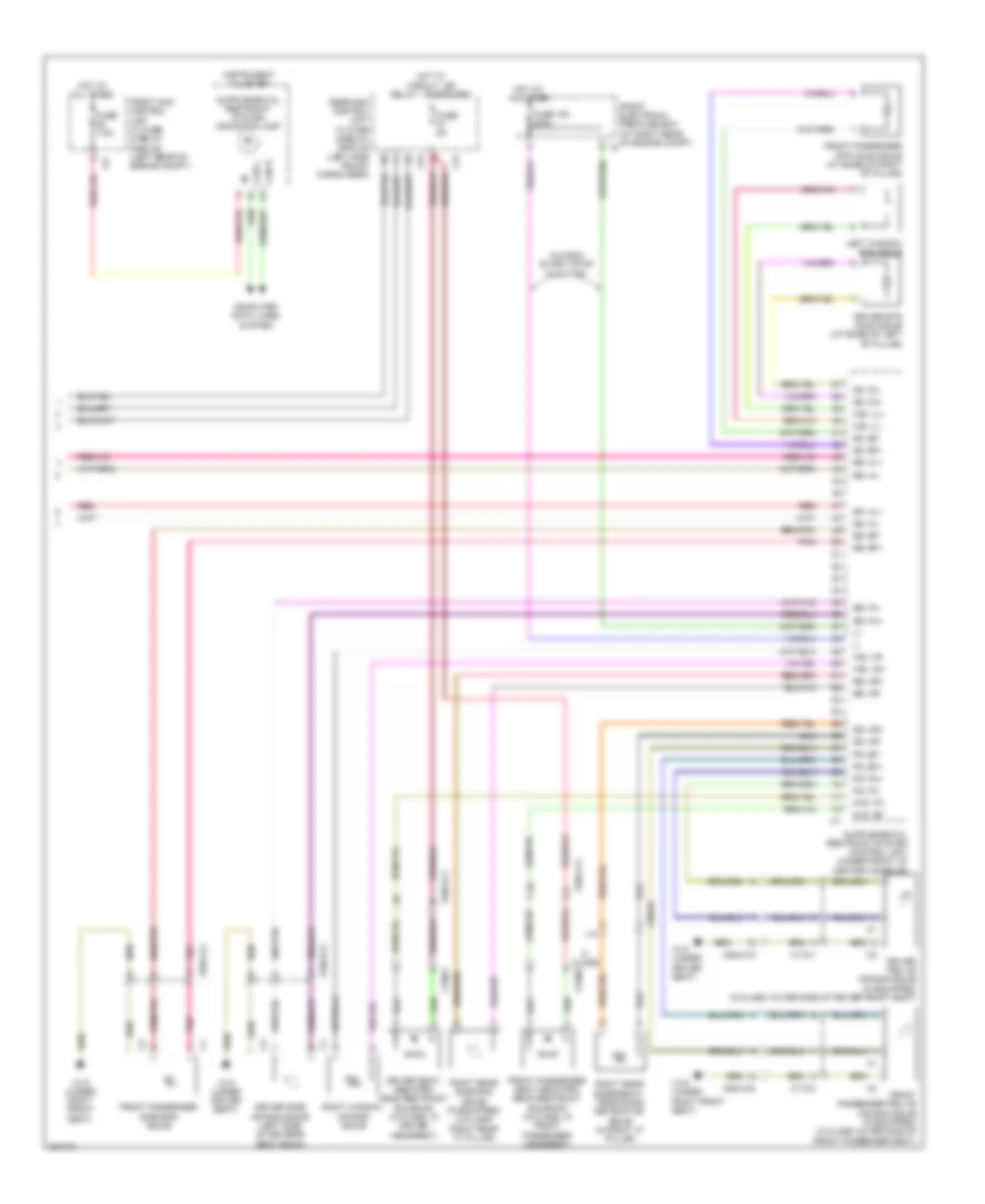 Supplemental Restraint Wiring Diagram (3 of 3) for Mercedes-Benz GLK350 2012