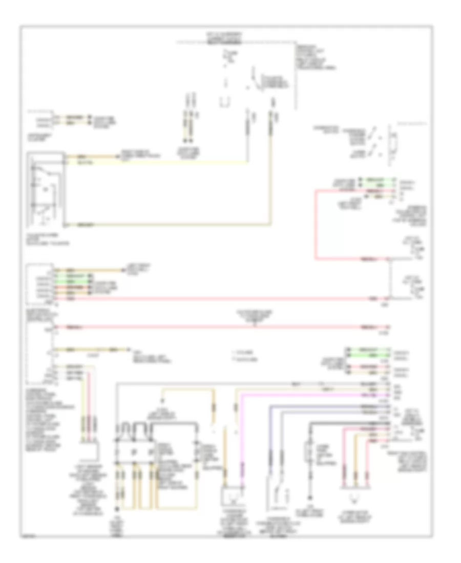 Wiper Washer Wiring Diagram for Mercedes Benz GLK350 2012