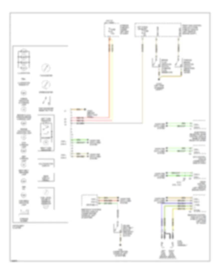 Instrument Cluster Wiring Diagram for Mercedes Benz C240 2001