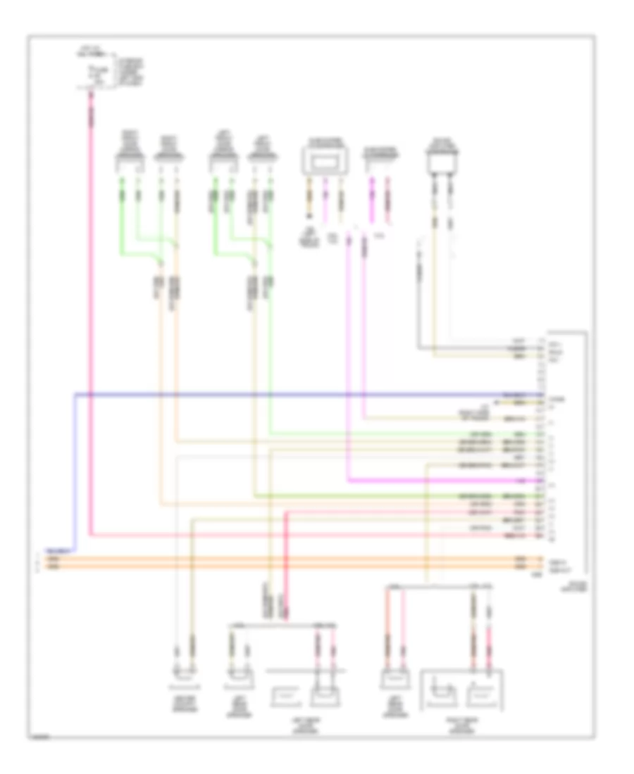 Radio Wiring Diagram, Sedan with Amplifier (2 of 2) for Mercedes-Benz C240 2001