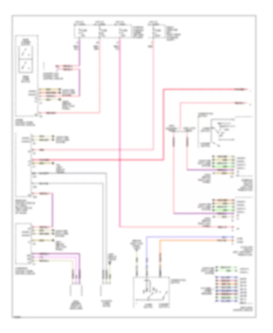 Электросхема стеклоочистителя, дворников и омывателя, Универсал (1 из 2) для Mercedes-Benz C240 2001
