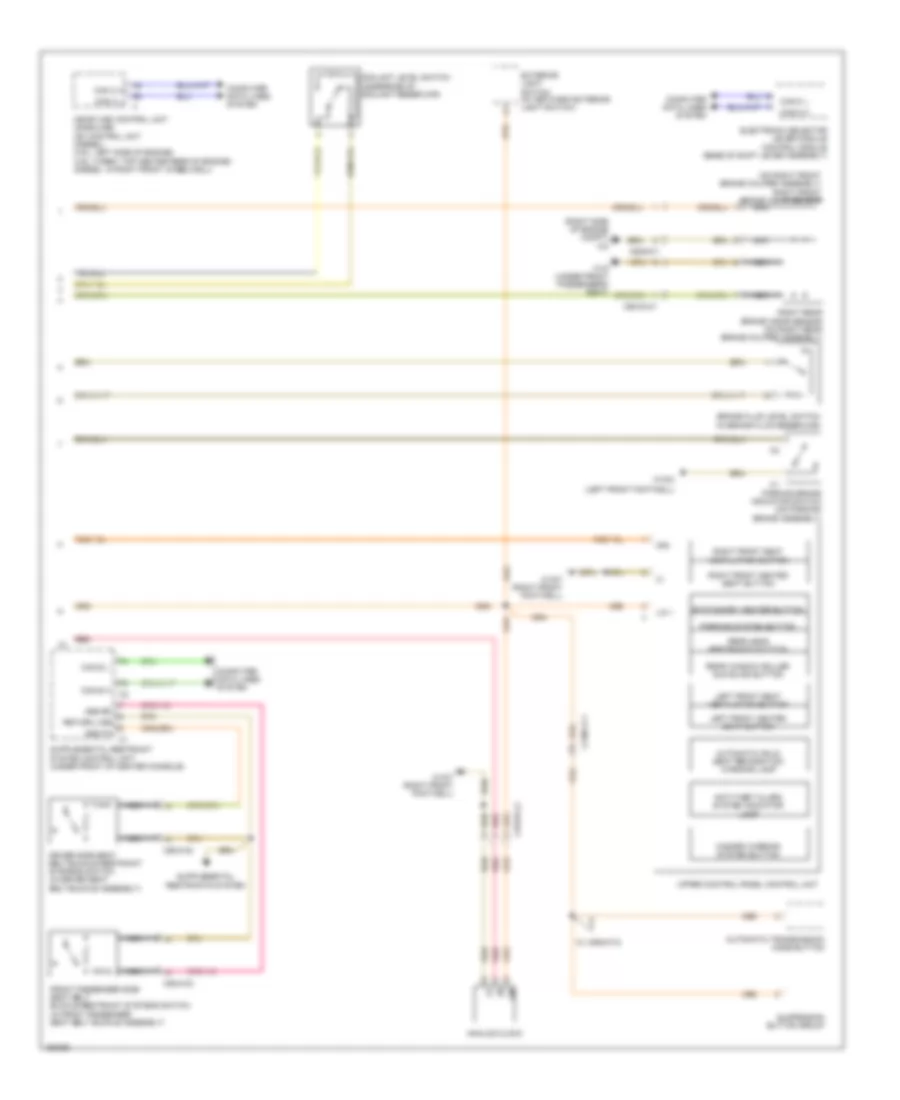 Instrument Cluster Wiring Diagram Sedan 2 of 2 for Mercedes Benz E350 2014
