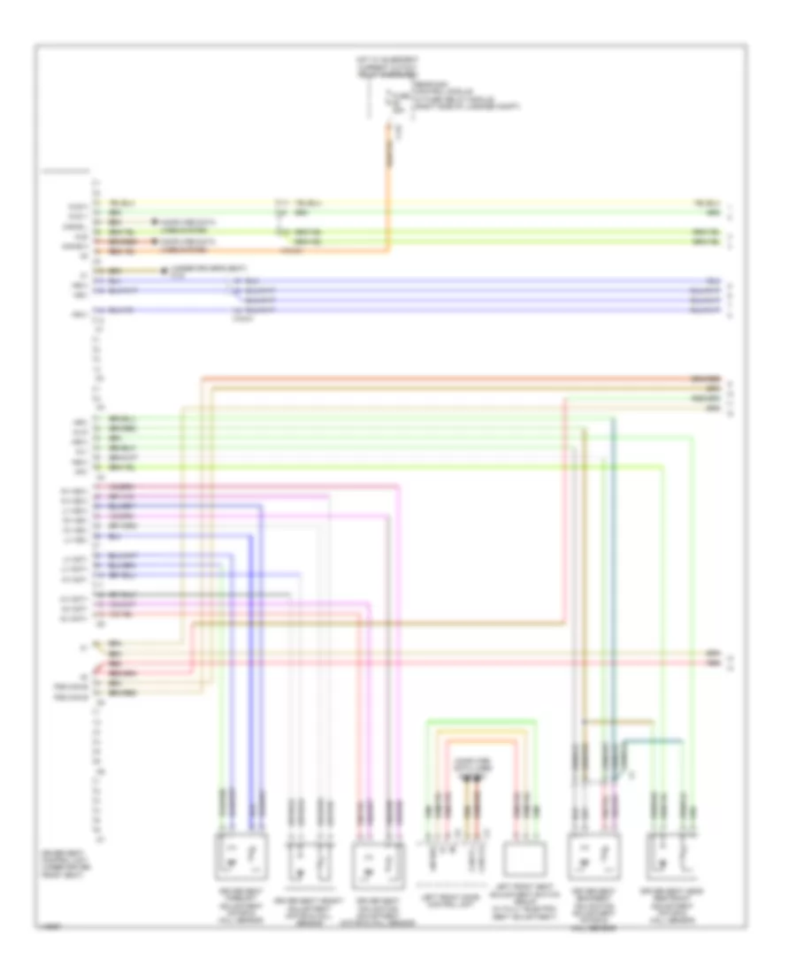 Driver s Memory Seat Wiring Diagram Sedan 1 of 2 for Mercedes Benz E350 2014