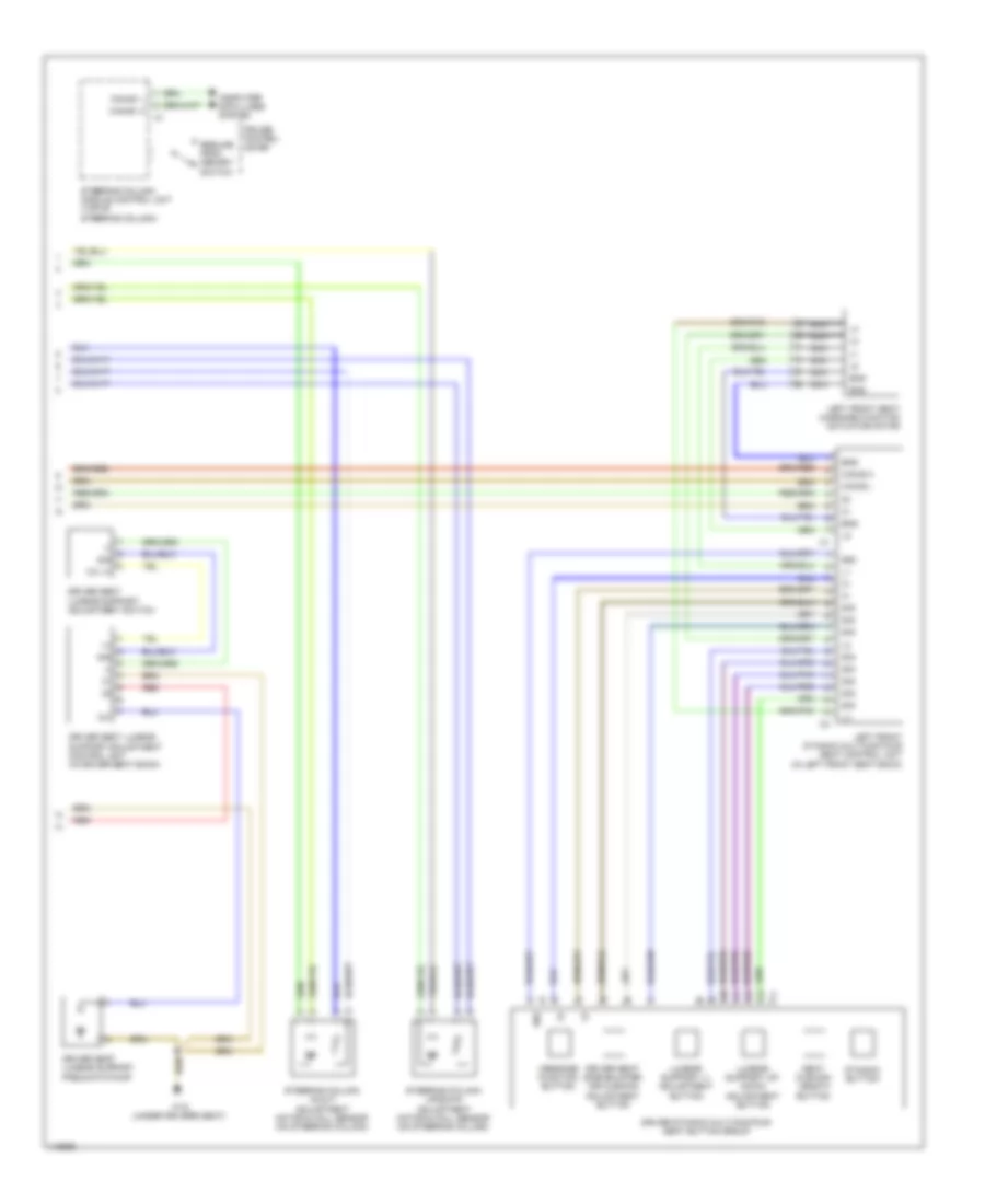 Drivers Memory Seat Wiring Diagram, Sedan (2 of 2) for Mercedes-Benz E350 2014