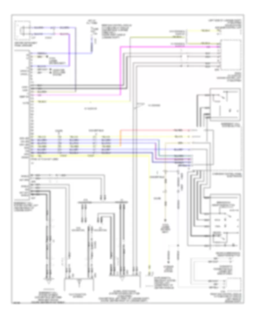 Emergency Call Wiring Diagram Coupe for Mercedes Benz E350 2014