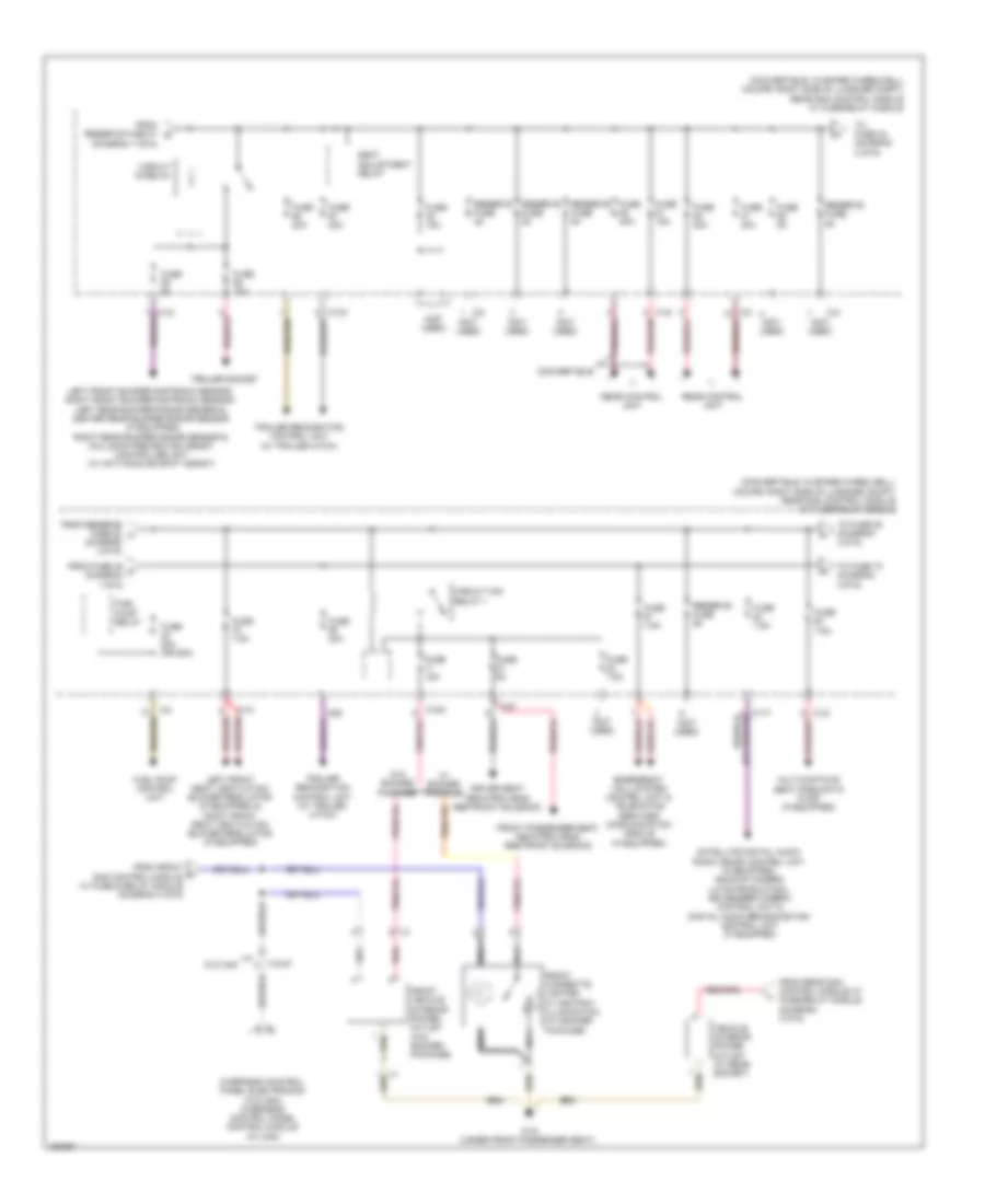 Power Distribution Wiring Diagram Convertible 2 of 6 for Mercedes Benz E350 2014