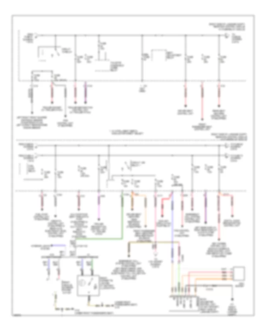 Power Distribution Wiring Diagram Wagon 2 of 5 for Mercedes Benz E350 2014