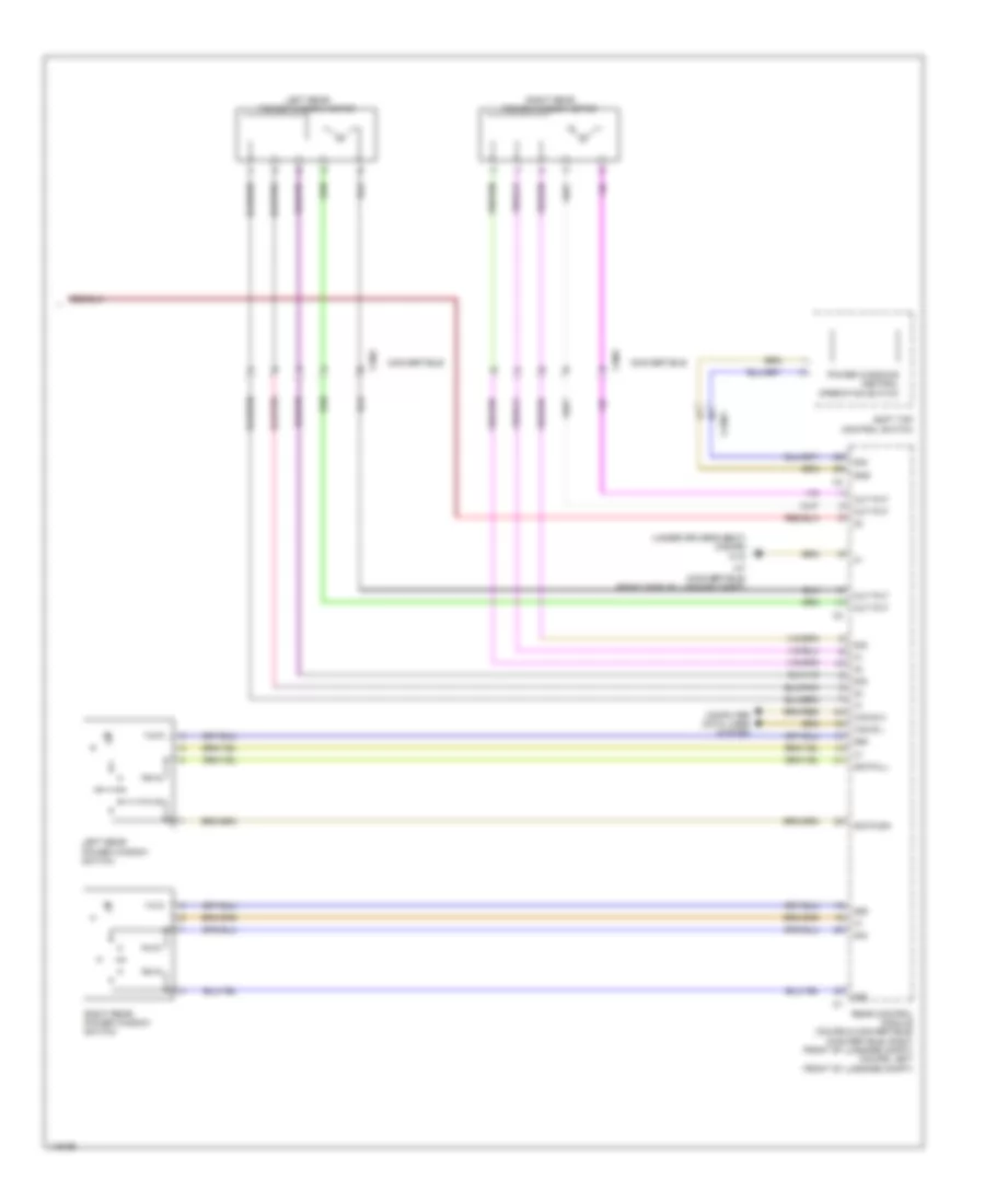 Power Windows Wiring Diagram 2 of 2 for Mercedes Benz E350 2014