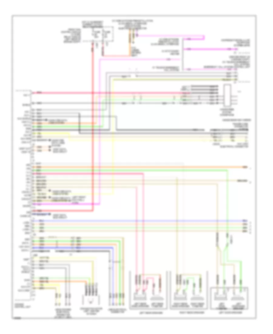 COMAND Actuation Wiring Diagram Convertible 1 of 3 for Mercedes Benz E350 2014