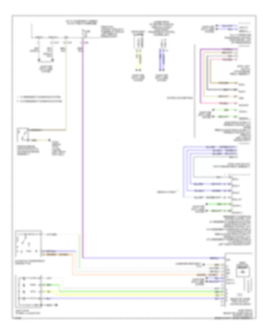 Shift Interlock Wiring Diagram for Mercedes-Benz E350 2014