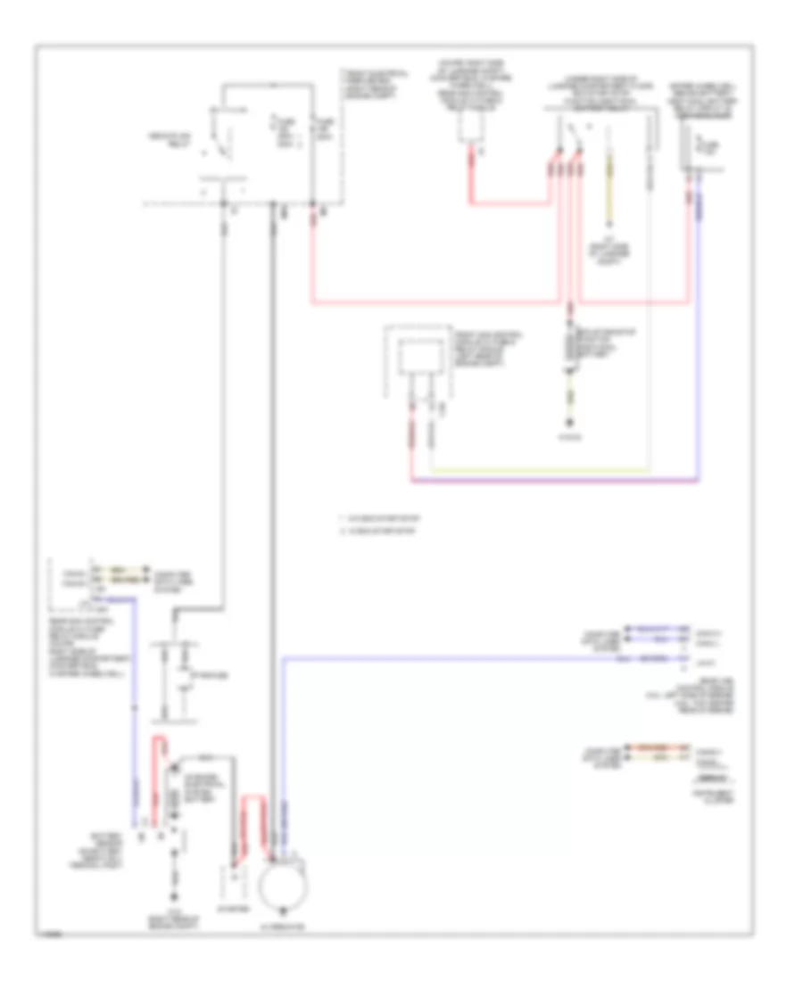 Charging Wiring Diagram Convertible for Mercedes Benz E350 2014