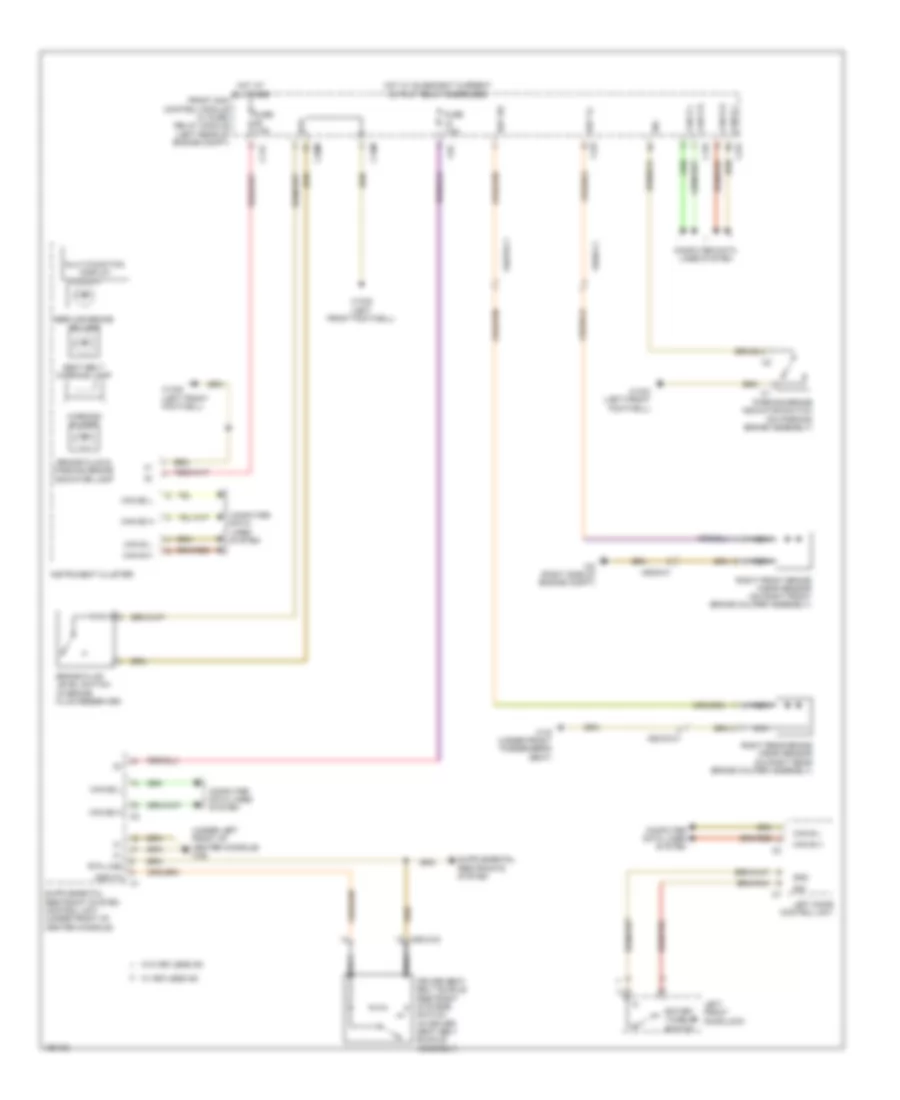 Seat Belt Warning Wiring Diagram Sedan for Mercedes Benz E350 2014