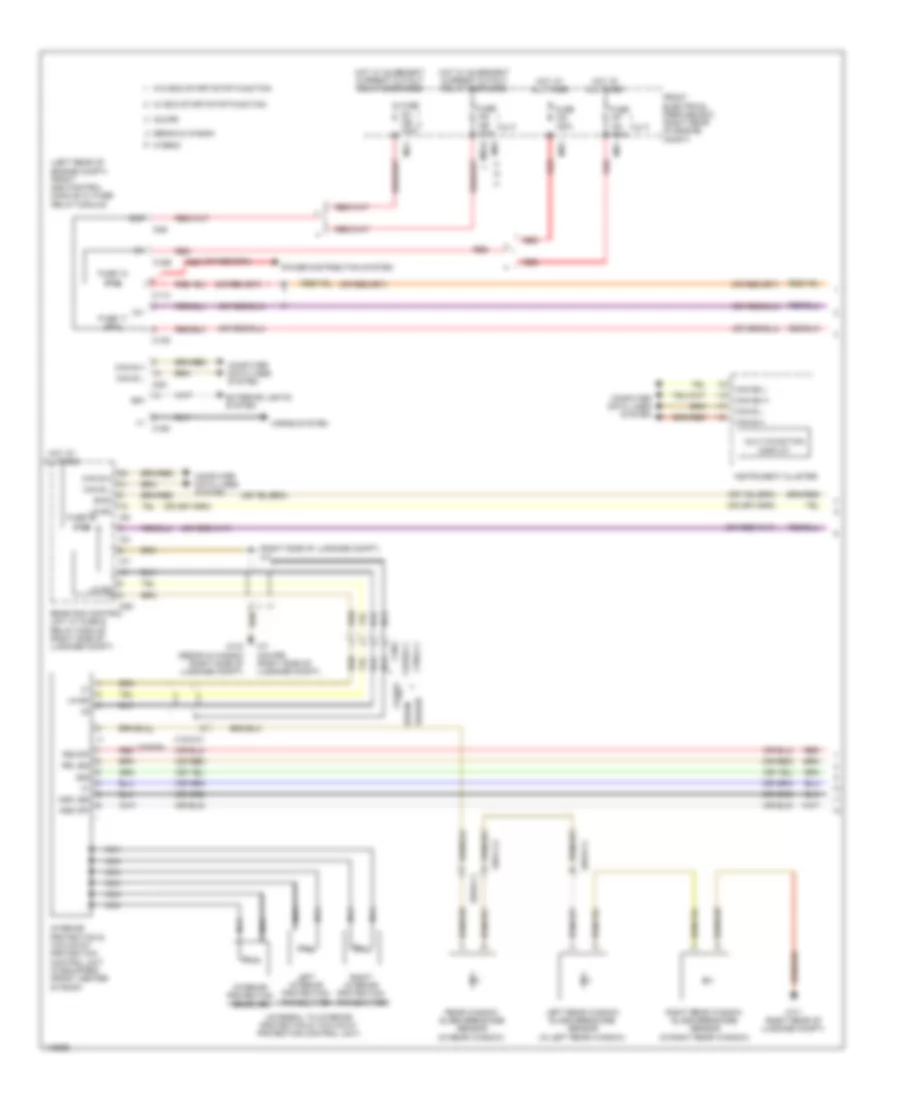 Anti-theft Alarm Wiring Diagram, Sedan (1 of 2) for Mercedes-Benz E350 2014