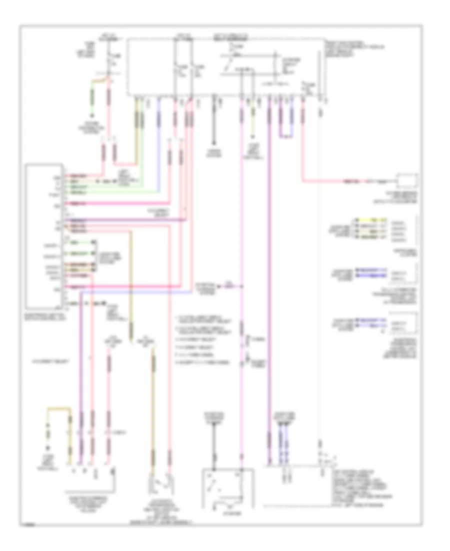 Drive Authorization System Wiring Diagram Sedan for Mercedes Benz E350 2014