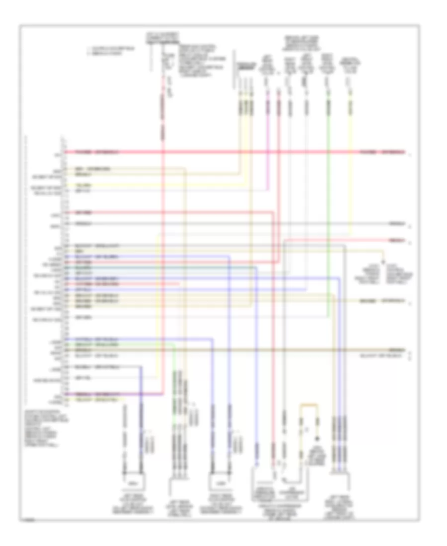 Airmatic Control Wiring Diagram 1 of 2 for Mercedes Benz E350 2014