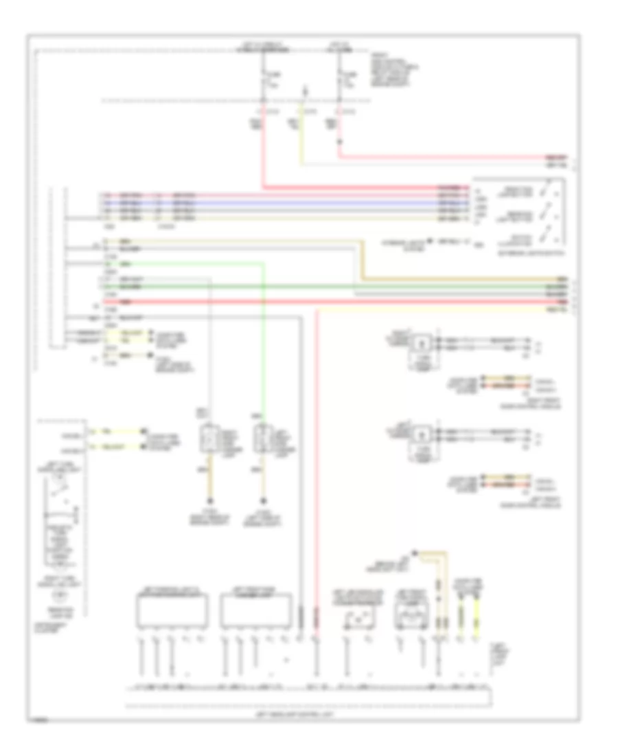 Exterior Lamps Wiring Diagram, Coupe with Static LED Headlamps (1 of 3) for Mercedes-Benz E350 2014
