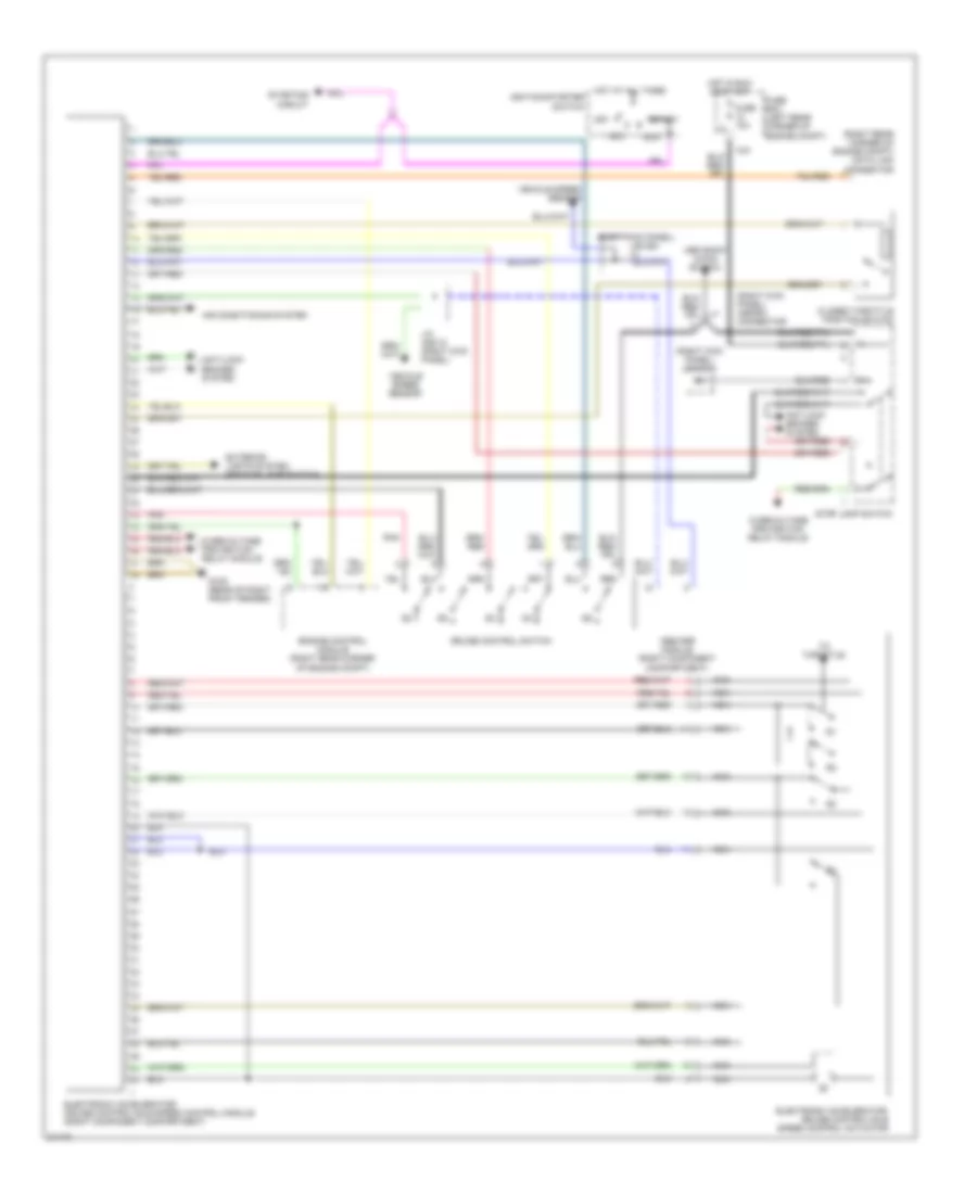 Electronic Accelerator Cruise Idle Speed Control Wiring Diagram for Mercedes Benz C280 1994