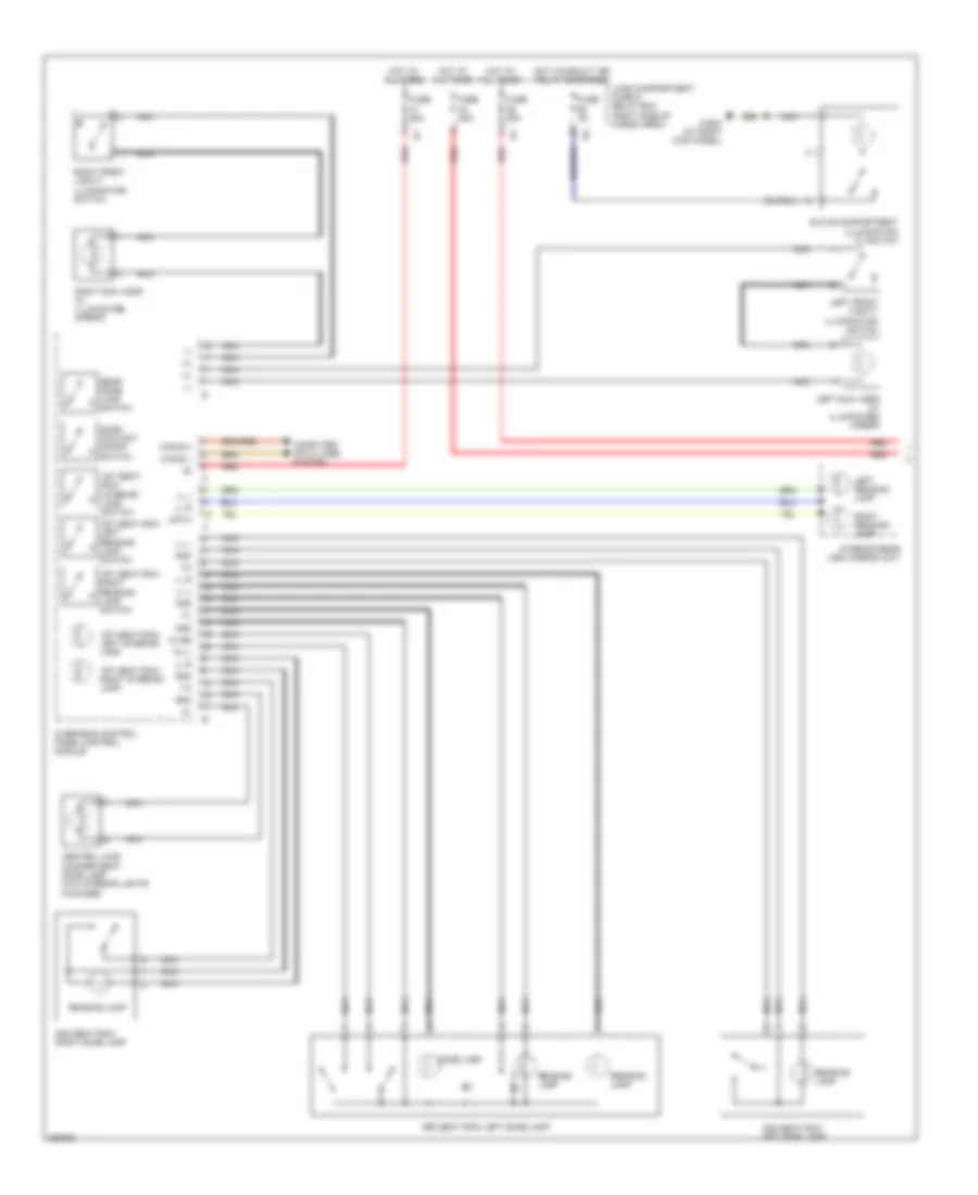 Courtesy Lamps Wiring Diagram 1 of 2 for Mercedes Benz ML350 2006