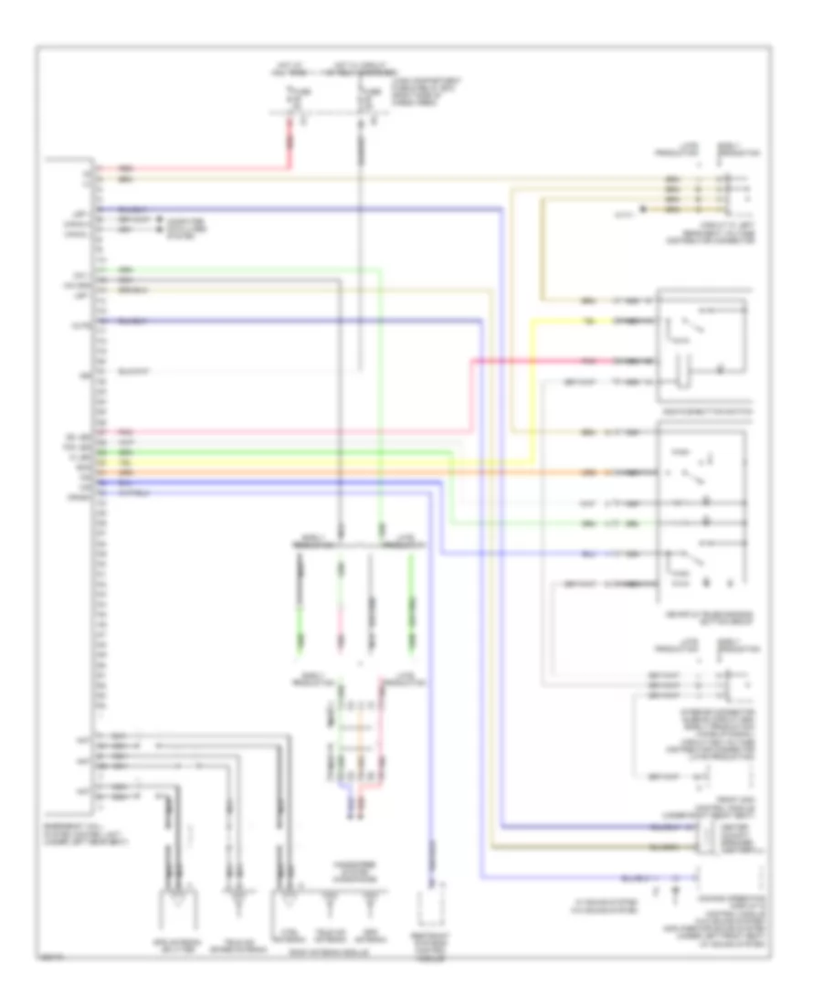 Emergency Call Wiring Diagram for Mercedes-Benz ML350 2006