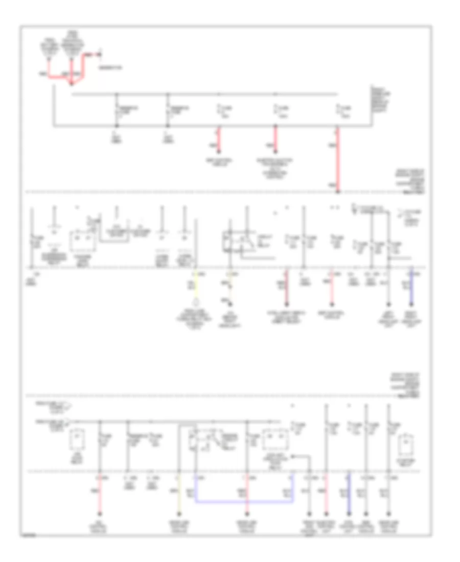 Power Distribution Wiring Diagram (3 of 3) for Mercedes-Benz ML350 2006