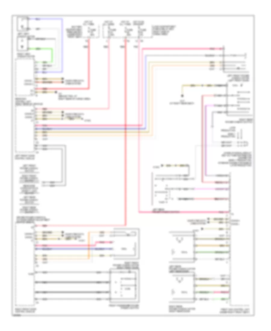 Power Windows Wiring Diagram for Mercedes-Benz ML350 2006