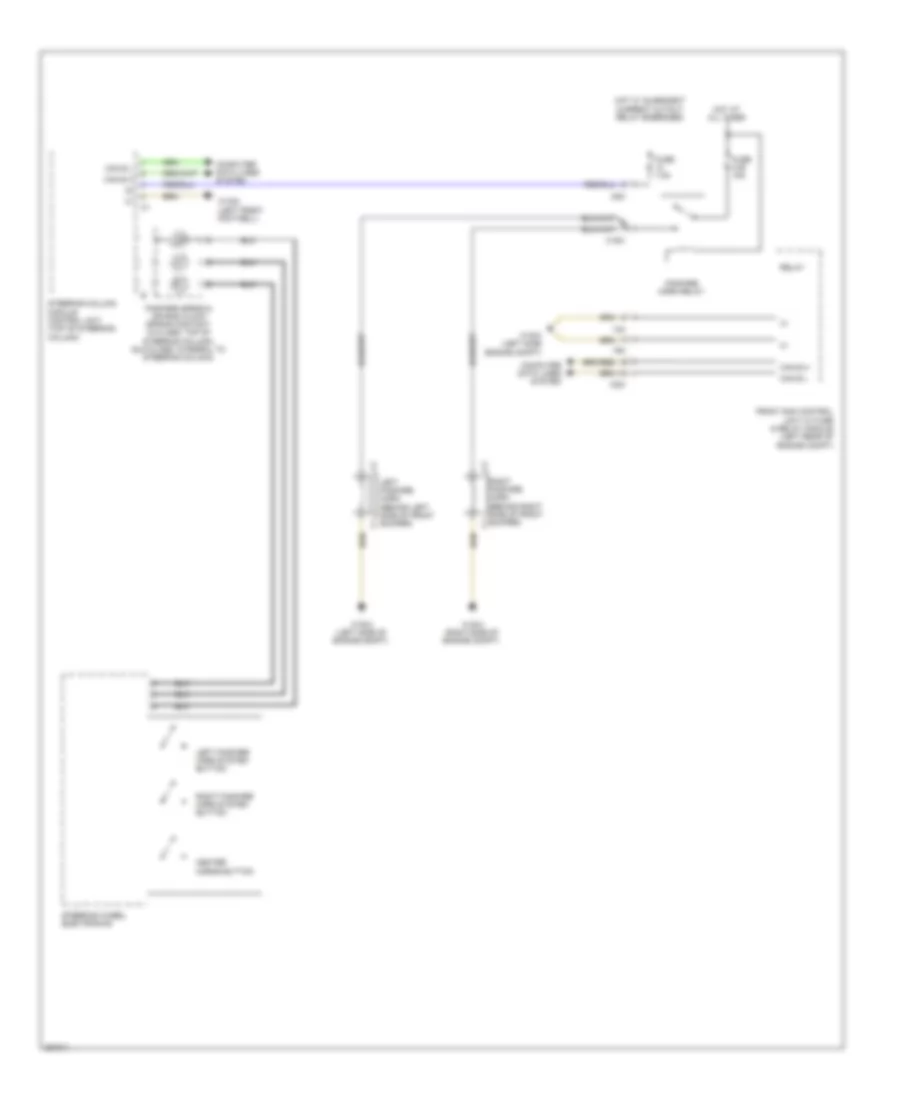Horn Wiring Diagram for Mercedes Benz GLK350 4Matic 2012