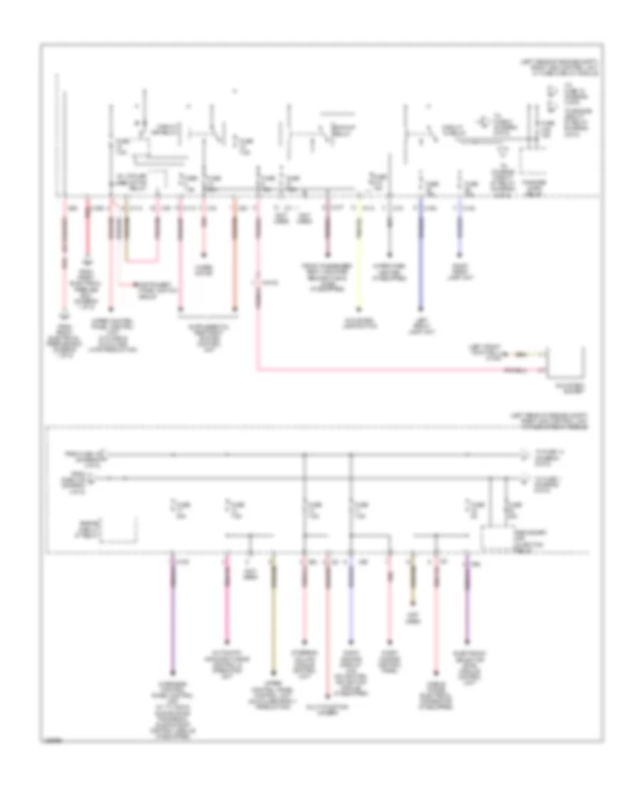 Power Distribution Wiring Diagram (4 of 5) for Mercedes-Benz GLK350 4Matic 2012