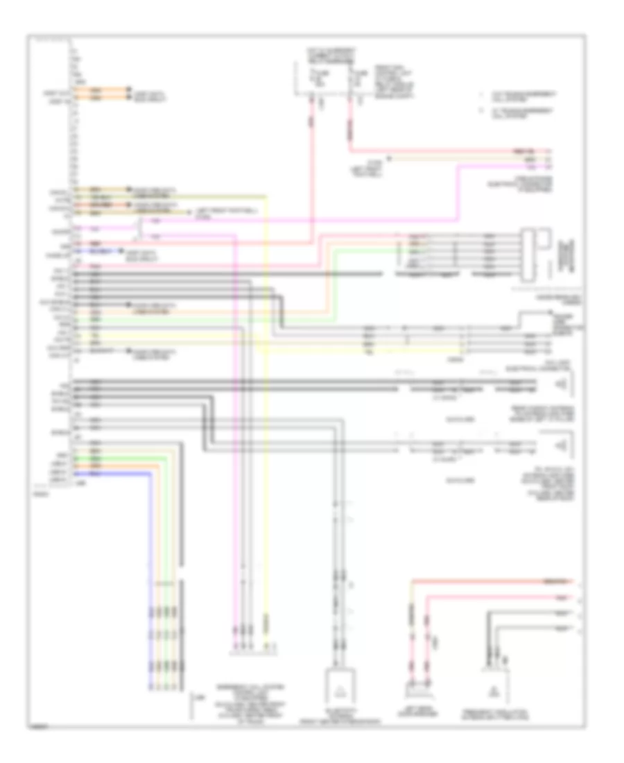 Radio Wiring Diagram (1 of 2) for Mercedes-Benz GLK350 4Matic 2012