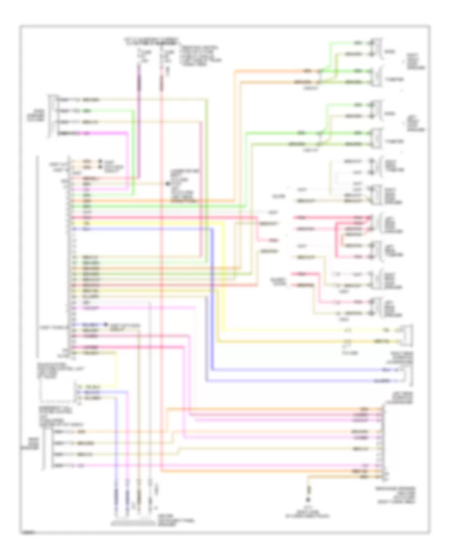 Sound Amplifier Wiring Diagram for Mercedes-Benz GLK350 4Matic 2012