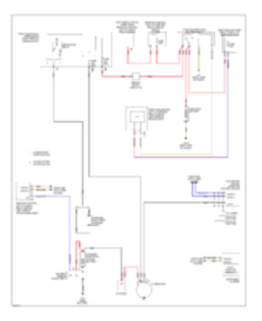 Charging Wiring Diagram for Mercedes Benz GLK350 4Matic 2012