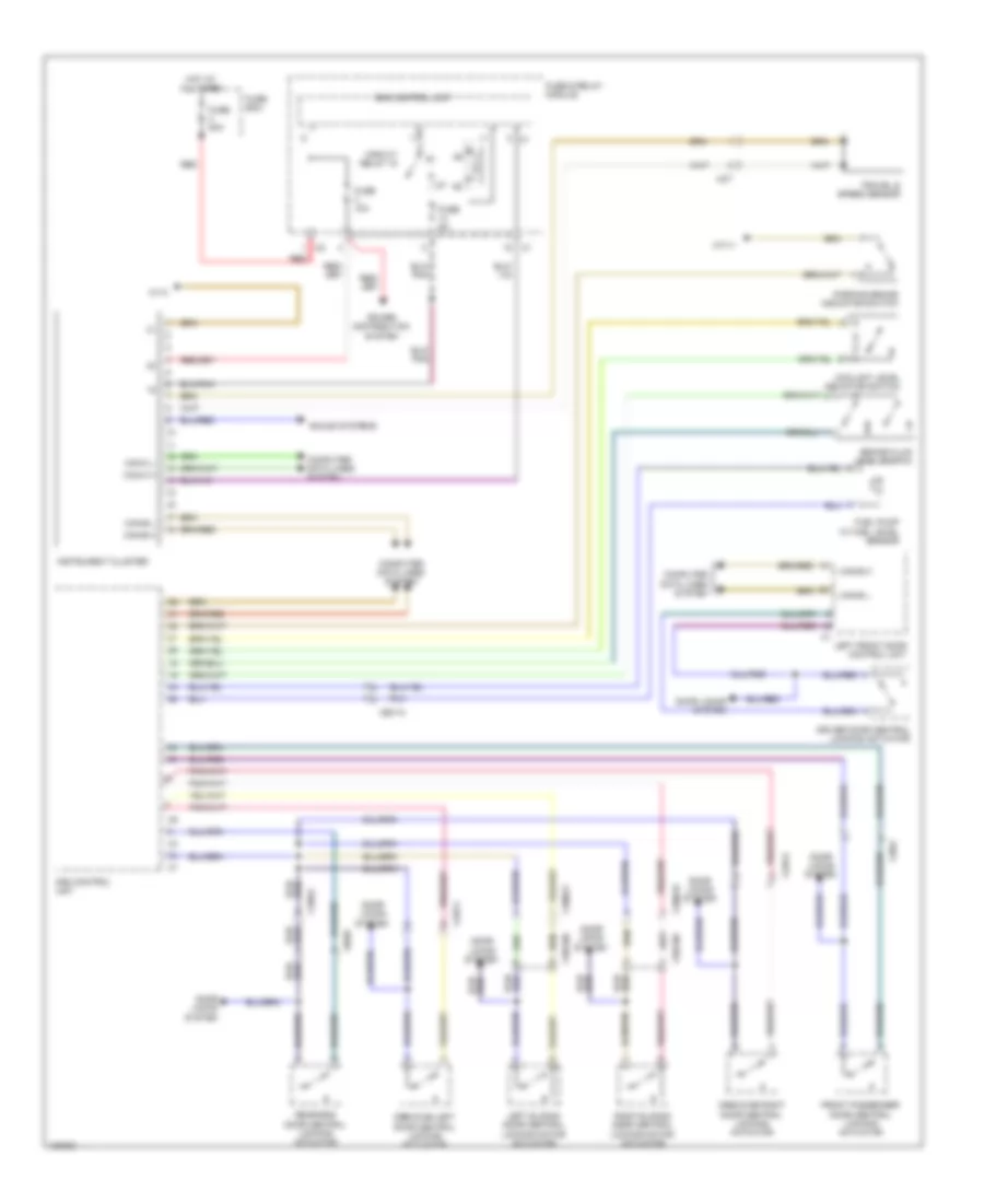 Instrument Cluster Wiring Diagram for Mercedes-Benz Sprinter 2500 2014