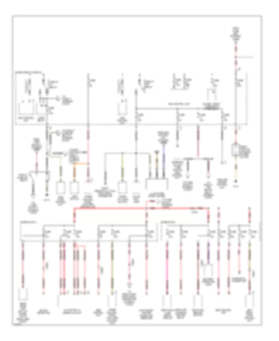Power Distribution Wiring Diagram 2 of 6 for Mercedes Benz Sprinter 2014 2500