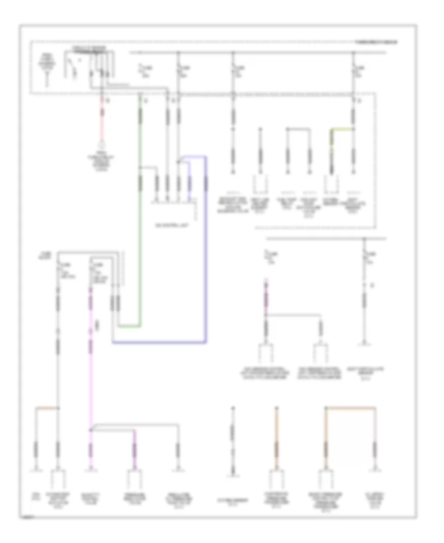 Power Distribution Wiring Diagram (6 of 6) for Mercedes-Benz Sprinter 2500 2014