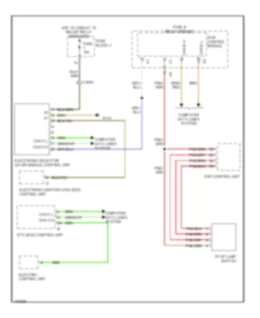 Shift Interlock Wiring Diagram for Mercedes Benz Sprinter 2014 2500