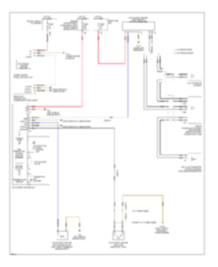 Stationary Heater Wiring Diagram for Mercedes Benz ML350 4Matic 2012