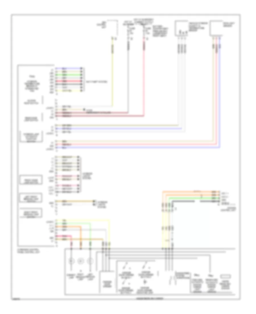 Overhead Console Wiring Diagram for Mercedes Benz ML350 4Matic 2012