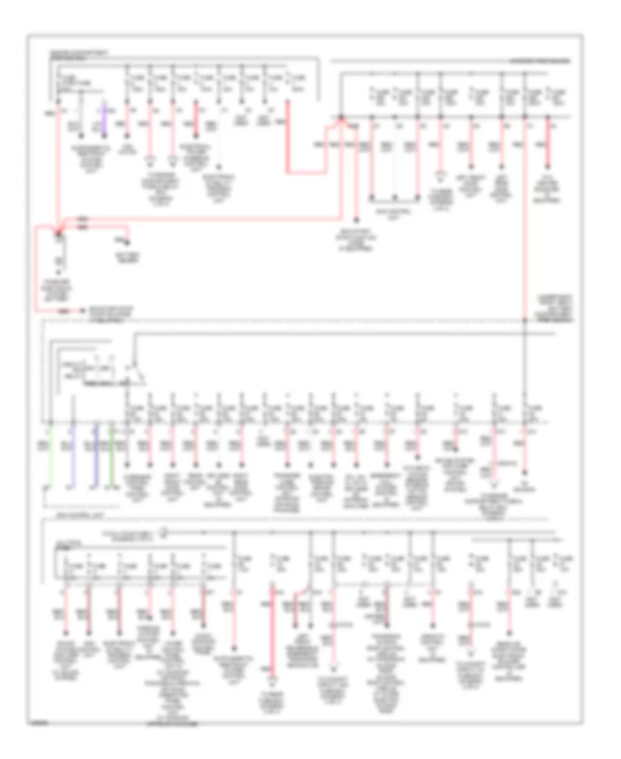 Power Distribution Wiring Diagram 1 of 4 for Mercedes Benz ML350 4Matic 2012