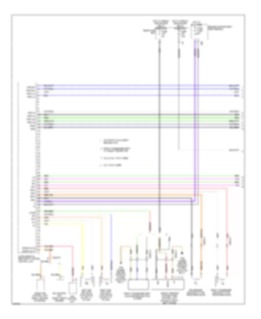 Supplemental Restraint Wiring Diagram 1 of 4 for Mercedes Benz ML350 4Matic 2012